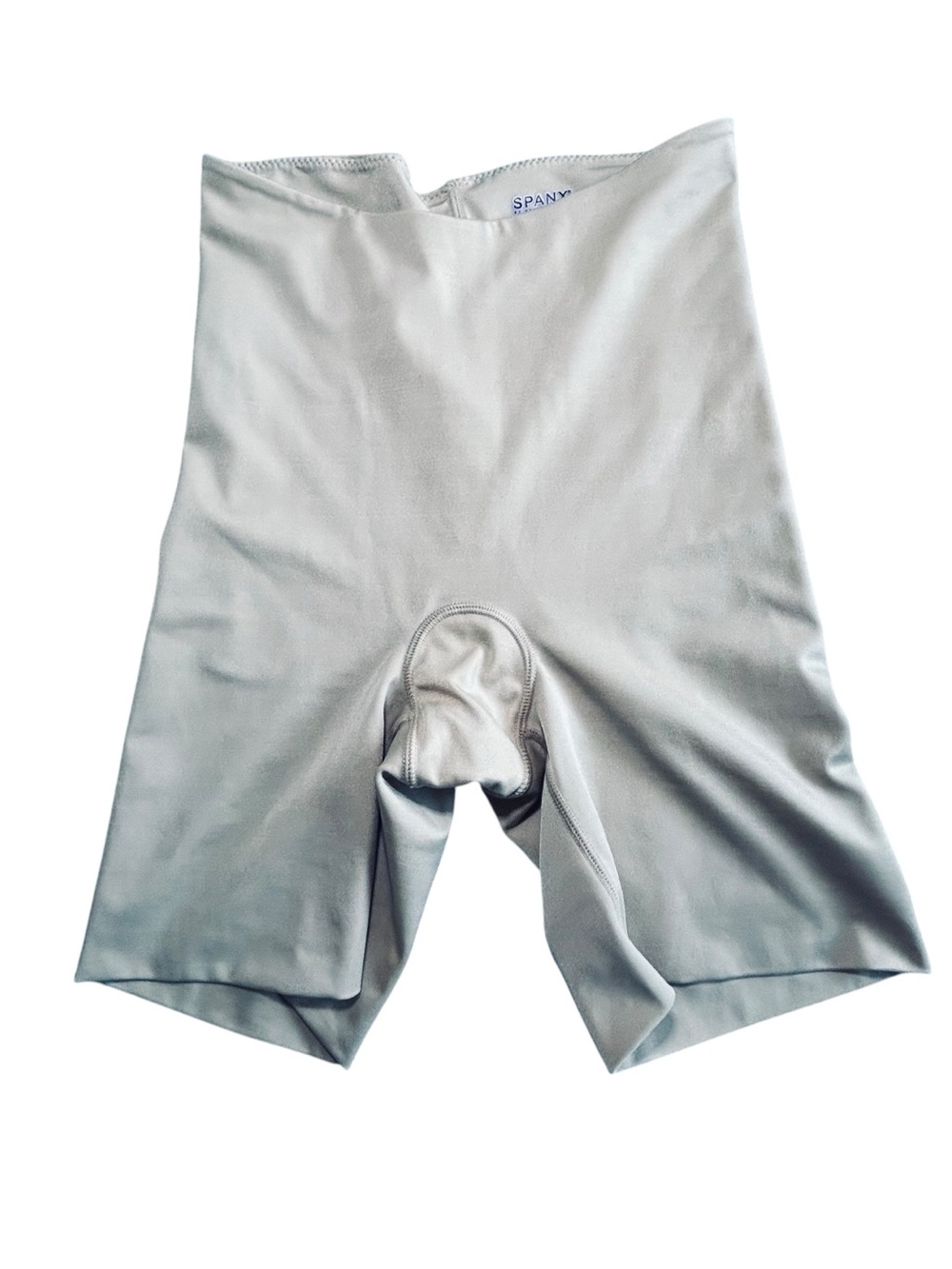 SPANX High-Waist Shaping Shorts in Light Gray